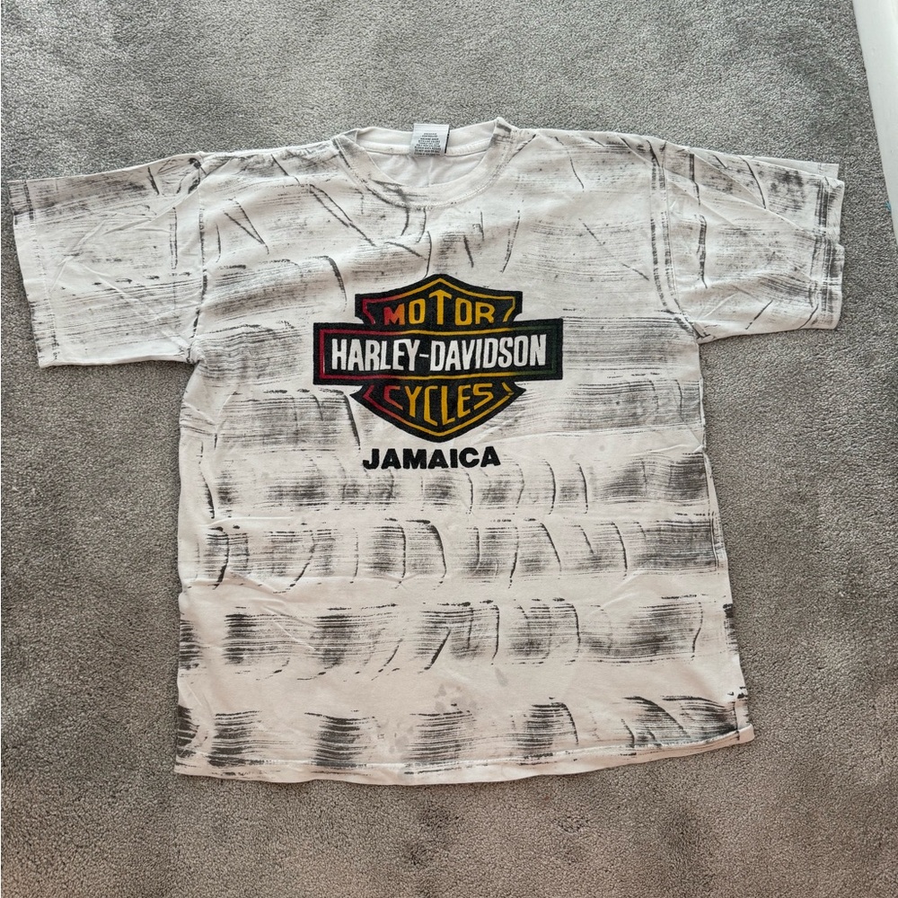 Harley-Davidson Men’s Black and White T-Shirt